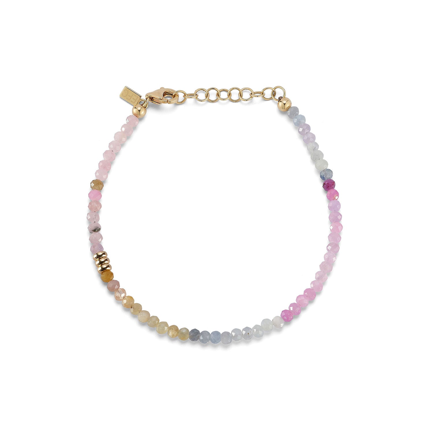 Ombré Sapphire Birthstone Bead Bracelet