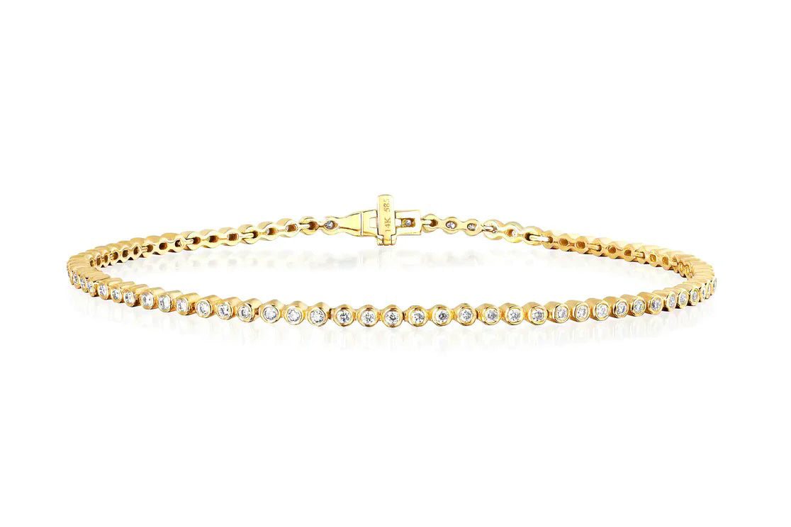 Diamond Bezel Eternity Bracelet