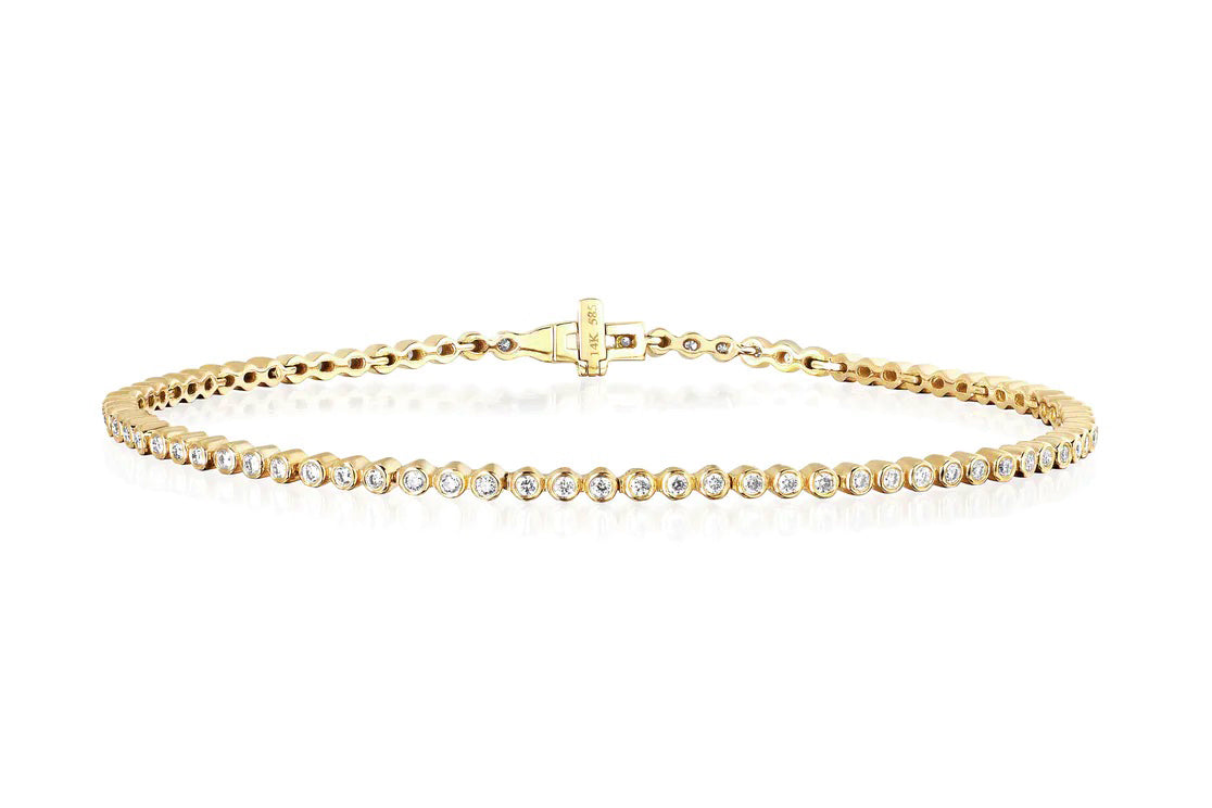 Diamond Bezel Eternity Bracelet — EF Collection®