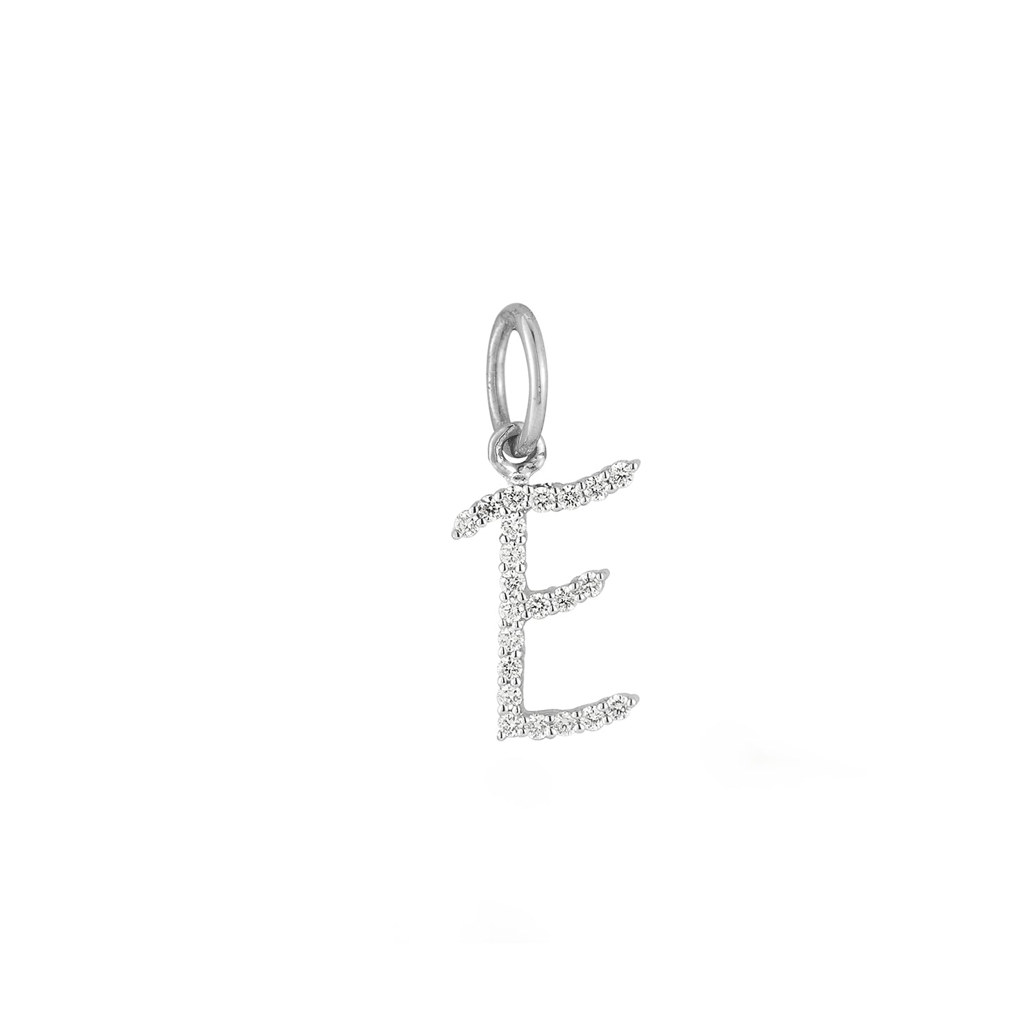 Diamond Jumbo Script Initial Charm