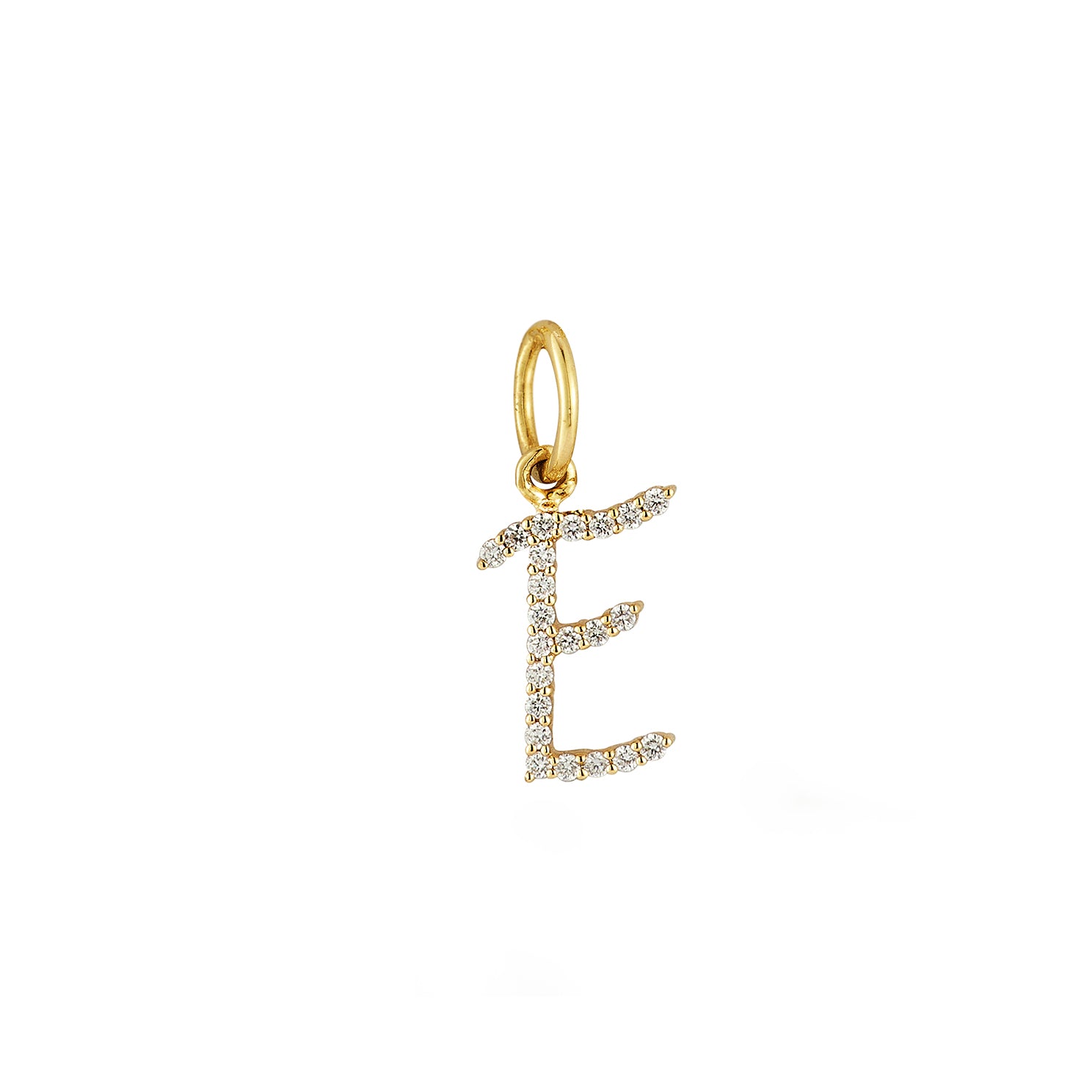 Diamond Jumbo Script Initial Charm