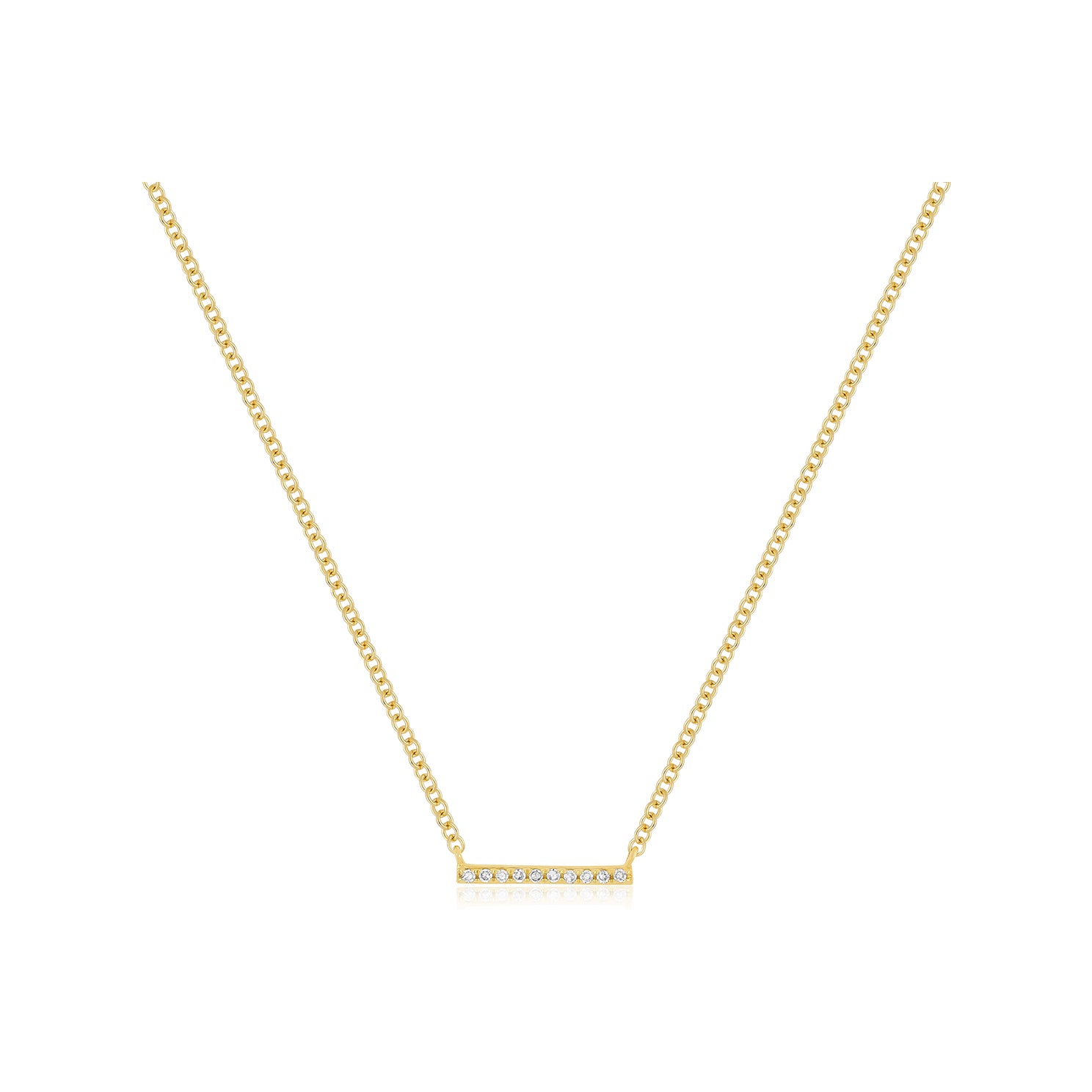 Diamond Mini Bar Necklace