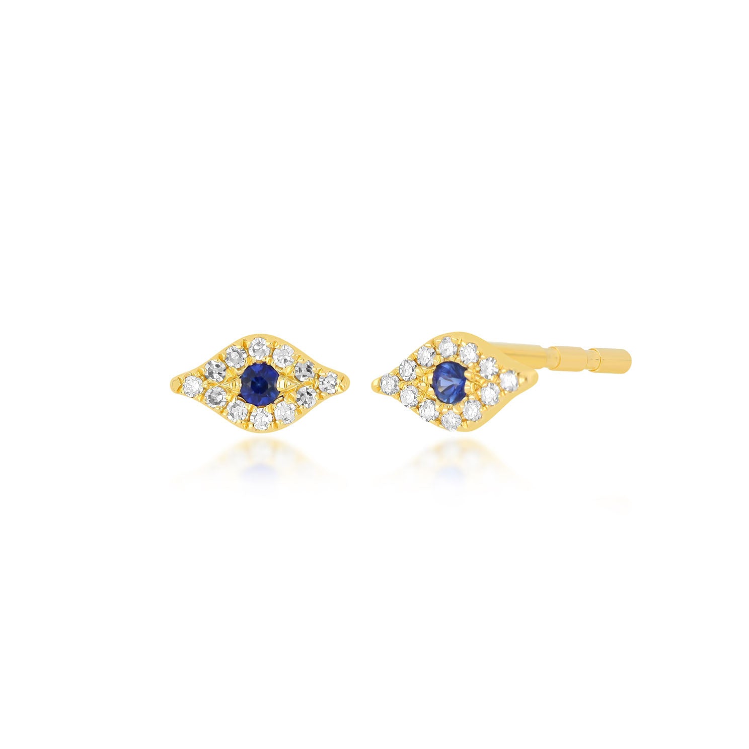 Diamond Mini Evil Eye Stud Earring