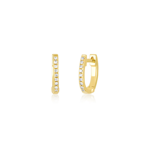 Children's Huggie Earrings with Cubic Zirconia