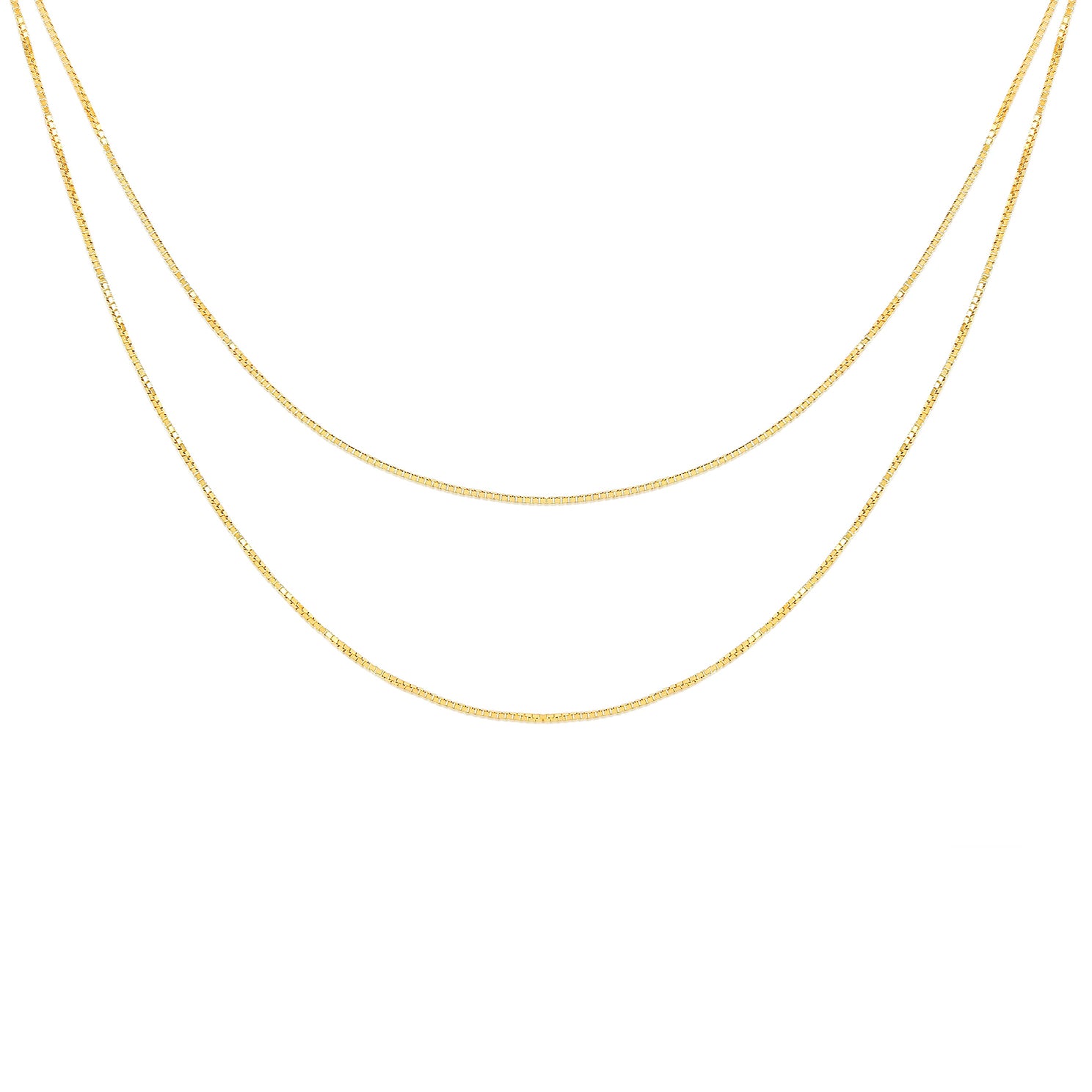 Double Strand Liquid Gold Necklace