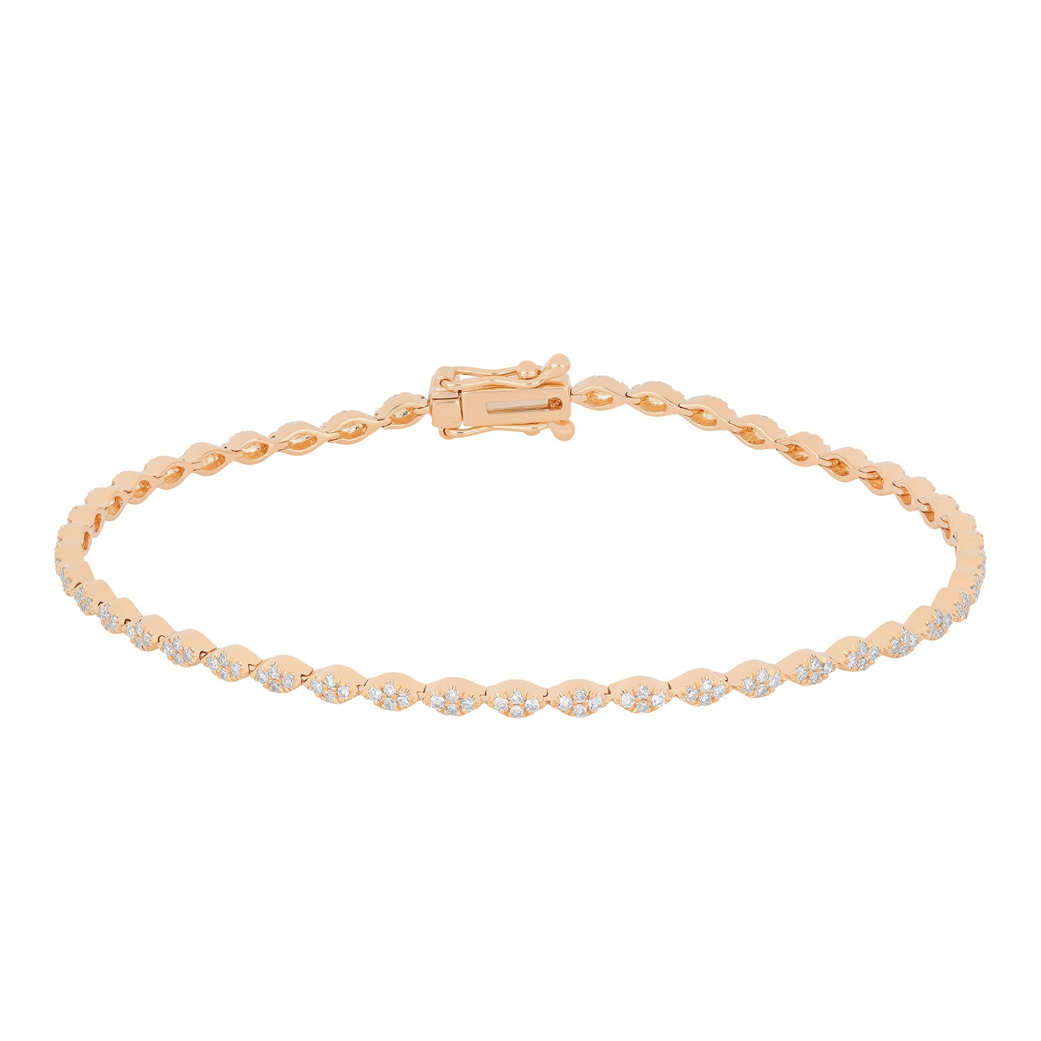 Pavé Diamond Marquise Eternity Bracelet