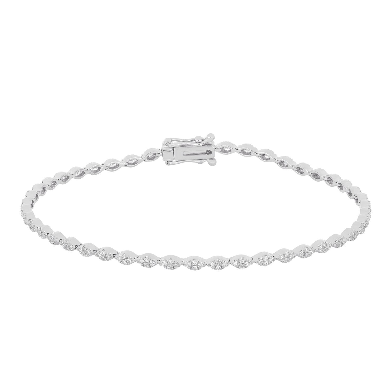 Pavé Diamond Marquise Eternity Bracelet