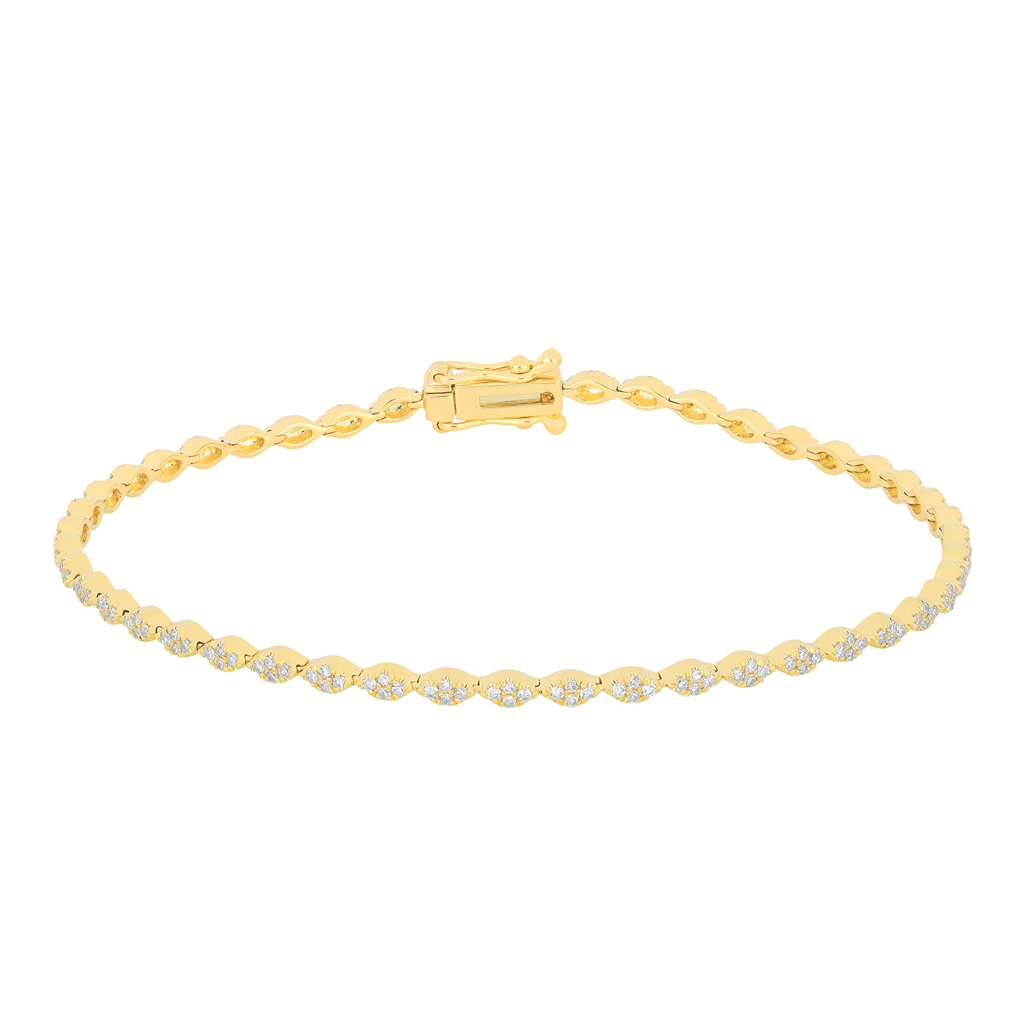 Pavé Diamond Marquise Eternity Bracelet