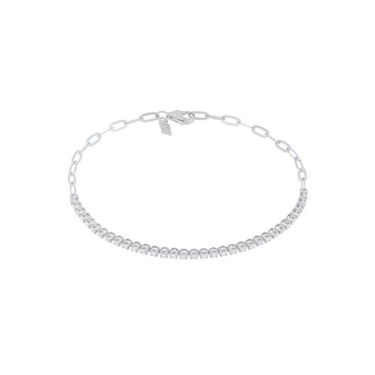 Diamond Segment Mini — | Bracelet Collection EF Gold EF | Link 14k Collection®