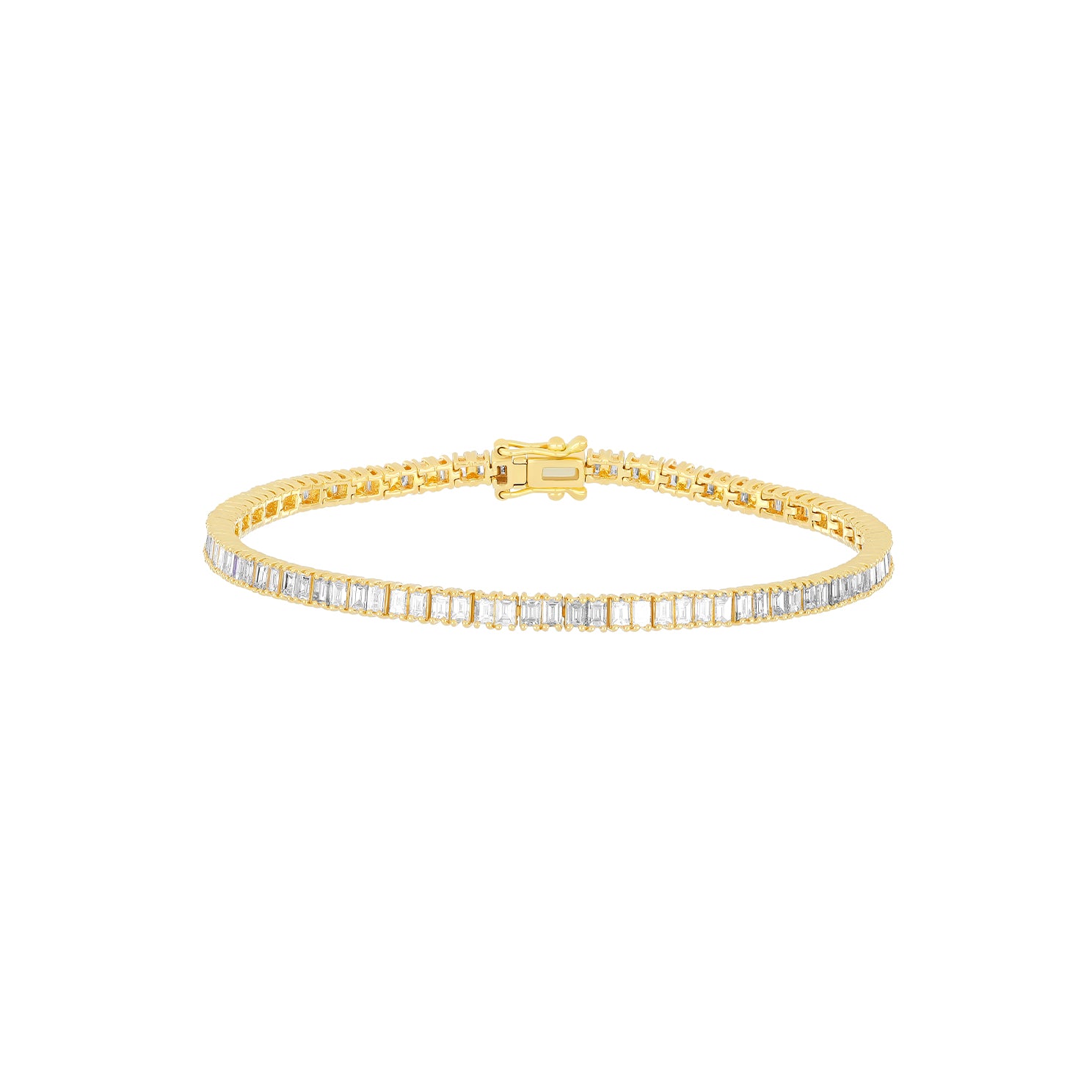 Prong Set Diamond Baguette Eternity Bracelet