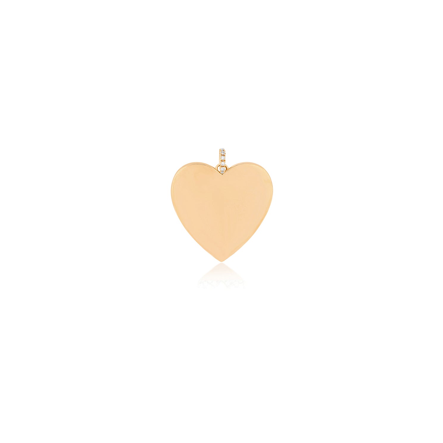 Gold Jumbo Heart Charm