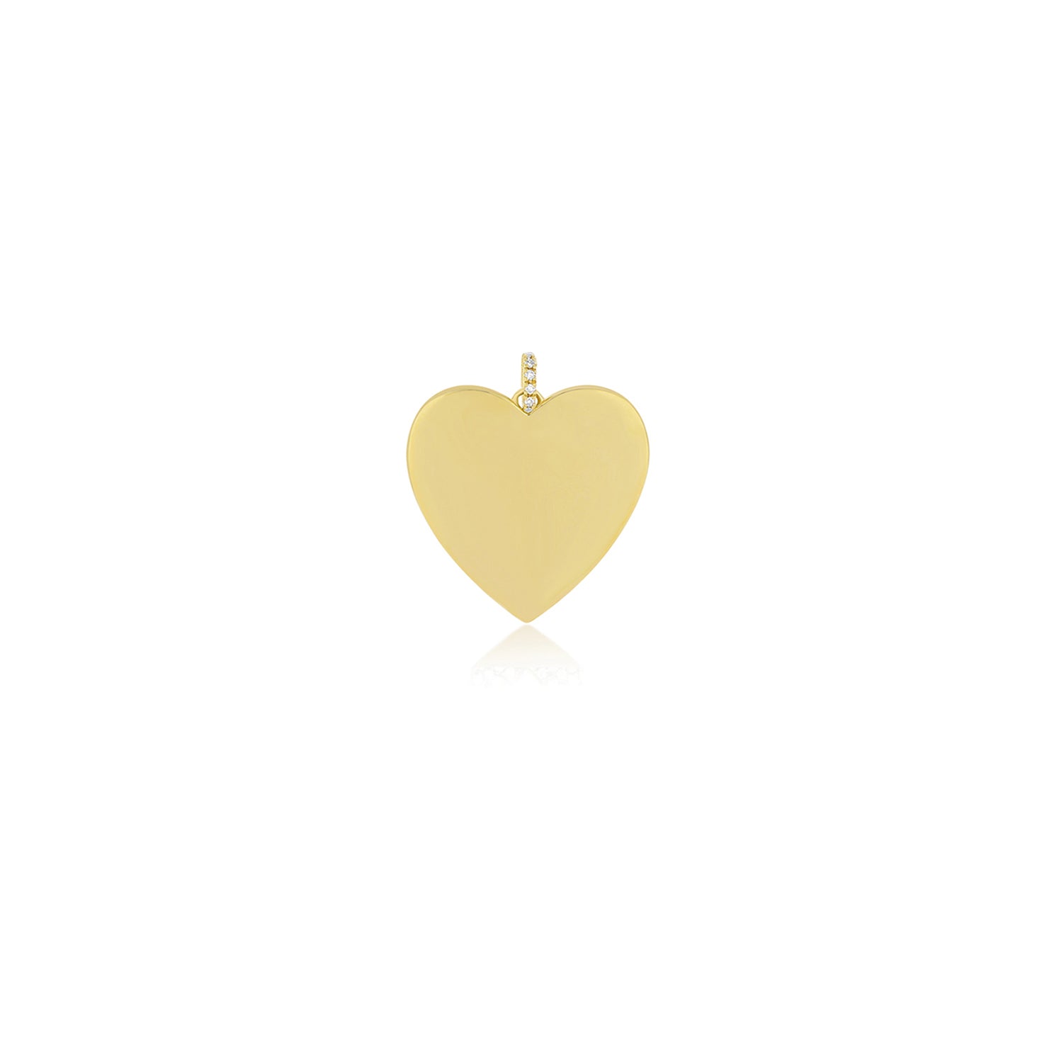 Gold Jumbo Heart Charm