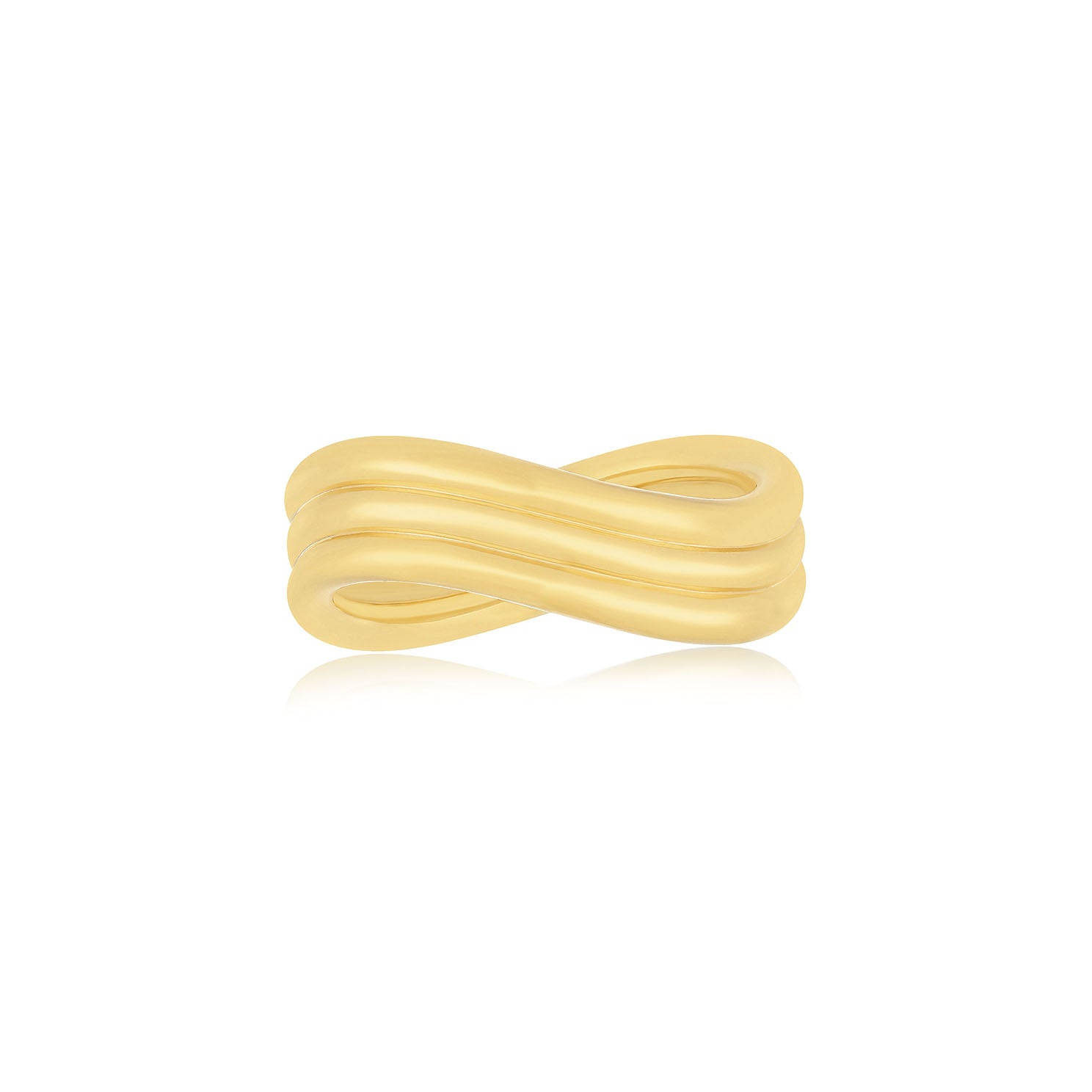 Gold Triple Wave Ring