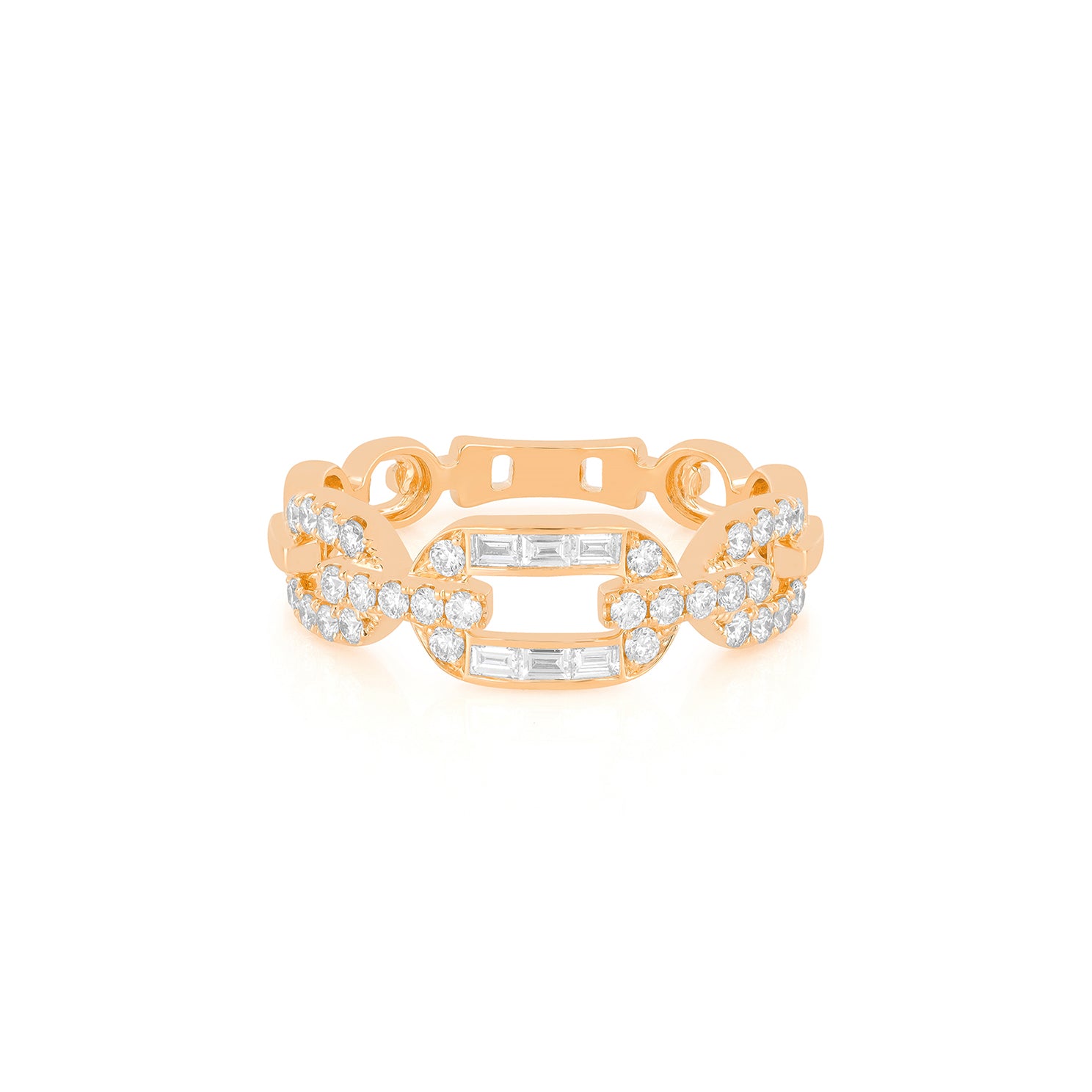 Diamond Graduated Chain Ring