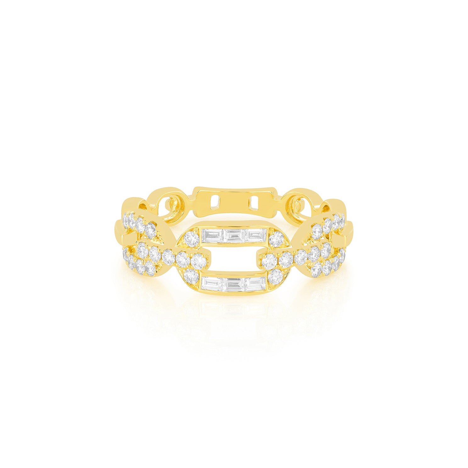 Diamond Graduated Chain Ring