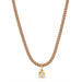 Diamond Pillow Cord Necklace in Sandstone 14k Yellow Gold 