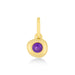 Tanzanite Birthstone Pillow Charm in 14k Yellow Gold