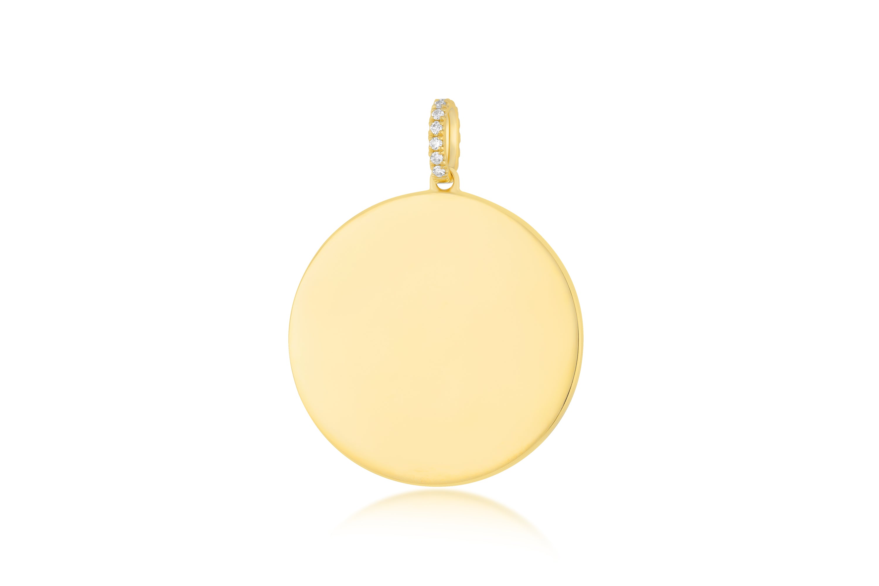 Gold Jumbo Disc Charm