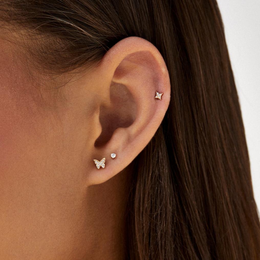 Diamond Sparkle Stud Earring