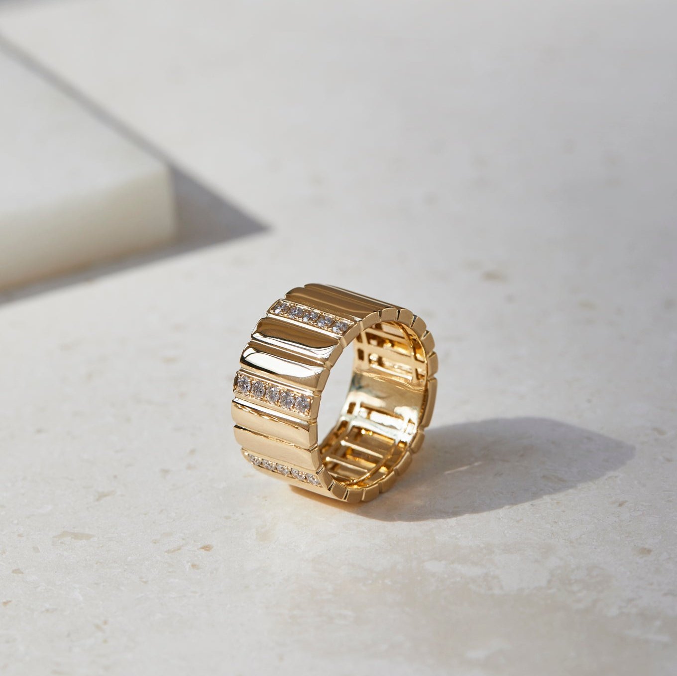 Kaia Cigar Band Ring