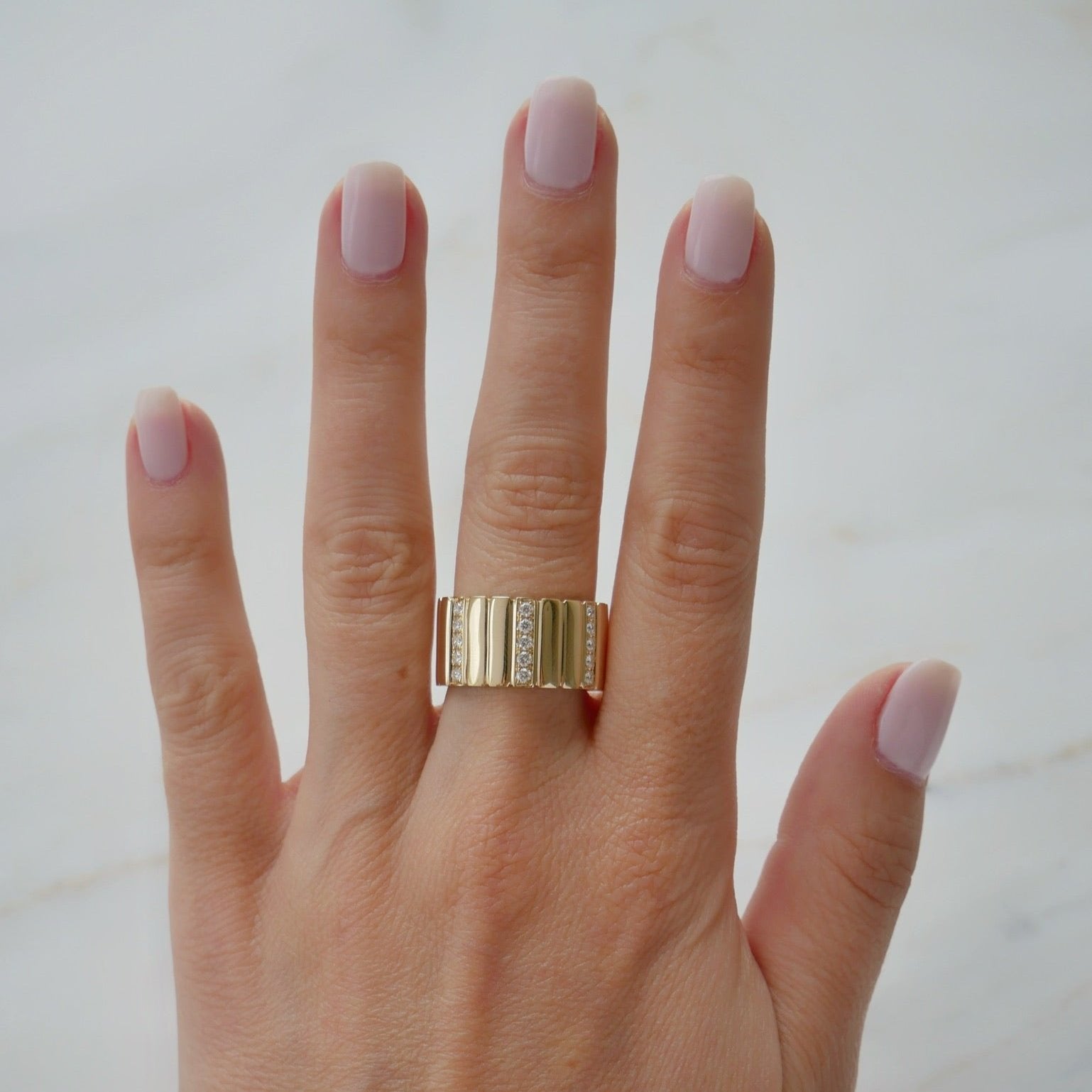 Kaia Cigar Band Ring