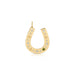 Jumbo Lucky Horseshoe Charm in 14k Yellow Gold | Necklace Charm