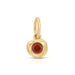 Garnet Birthstone Pillow Charm in 14k Yellow Gold