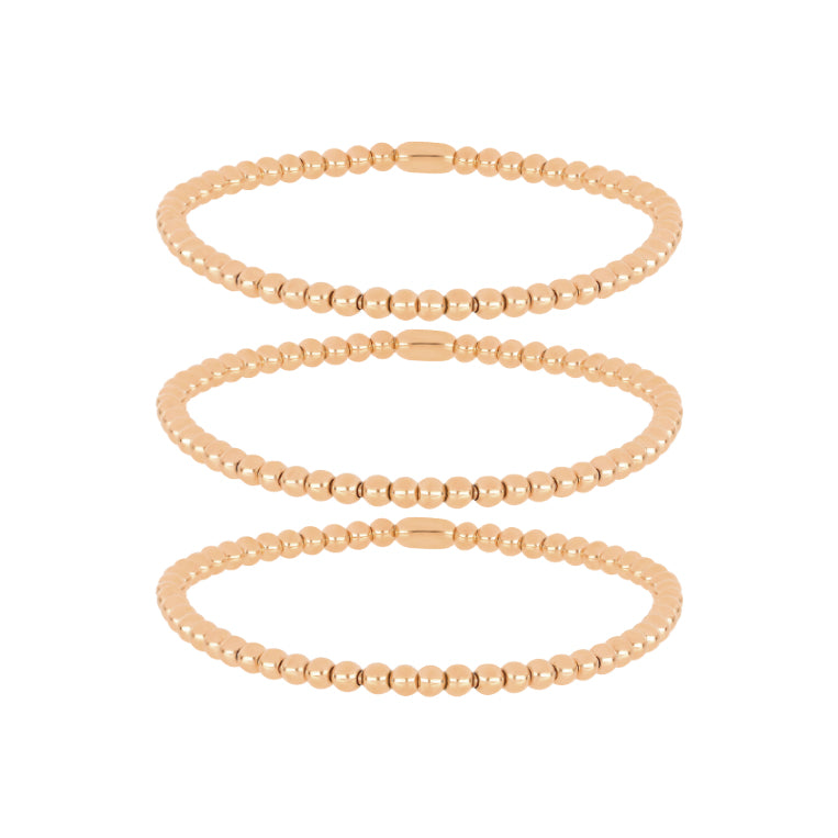 The Ball Bracelet Gift Set in 14k rose gold