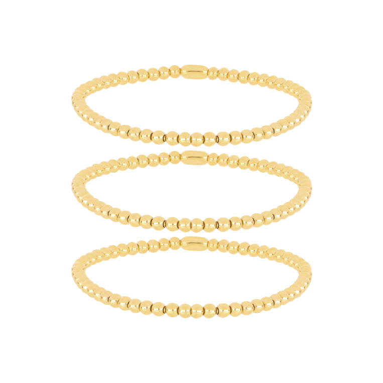 The Ball Bracelet Gift Set in 14k yellow gold