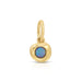 Opal Birthstone Pillow Charm in 14k Yellow Gold