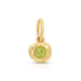 Peridot Birthstone Pillow Charm in 14k Yellow Gold