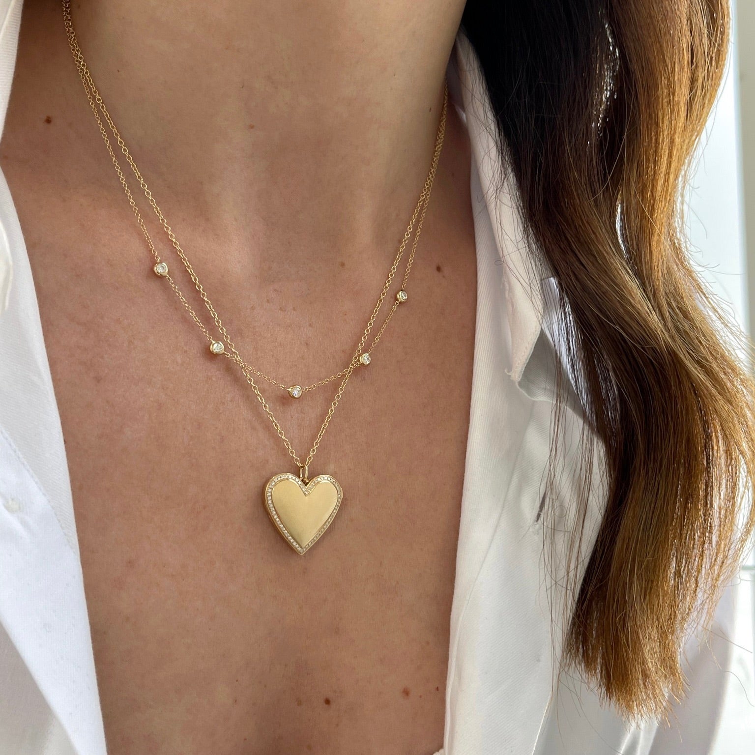 Monica Vinader Heart Locket Necklace - Farfetch