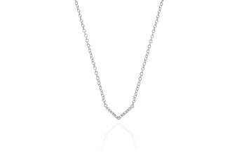 Diamond Mini Chevron Necklace — EF Collection®