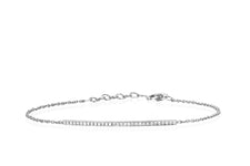 Diamond Bar Chain Bracelet — EF Collection®
