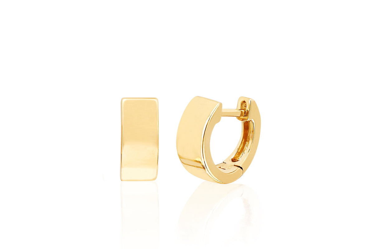 Gold Jumbo Huggie Earrings — EF Collection®