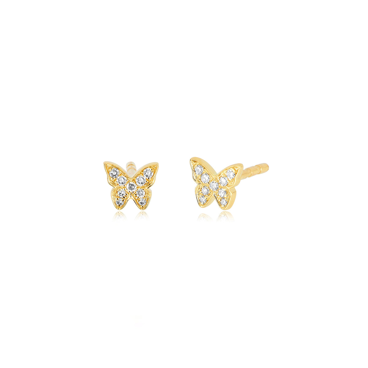Diamond Baby Butterfly Stud Earring — EF Collection®