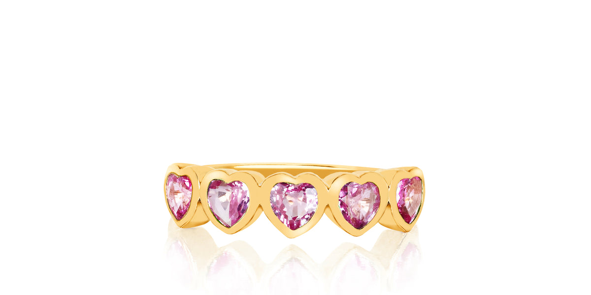 Art Masters Gems Standard 2.0 Ct Heart Light Pink Sapphire Created