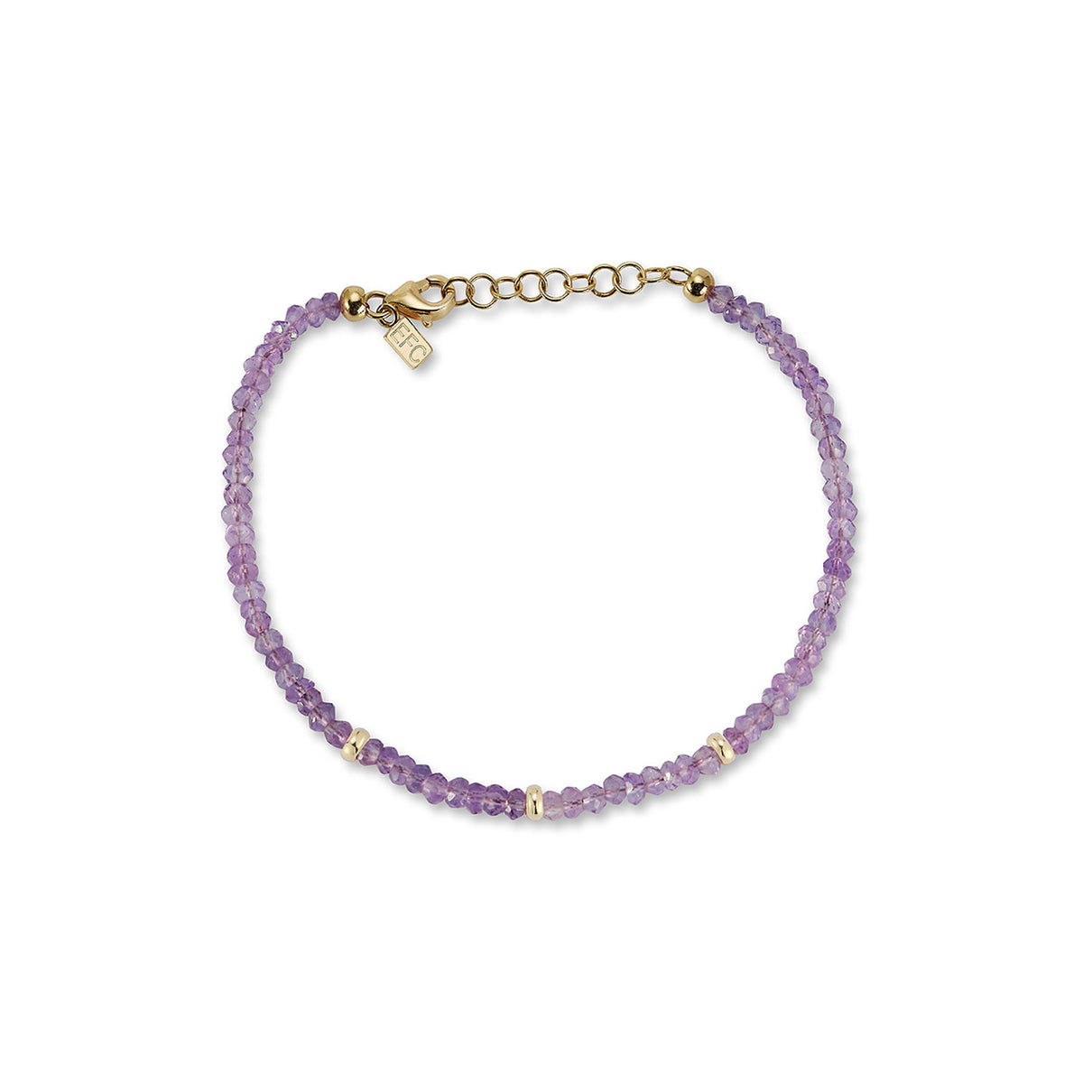 Birthstone Bead Bracelet In Amethyst — EF Collection®