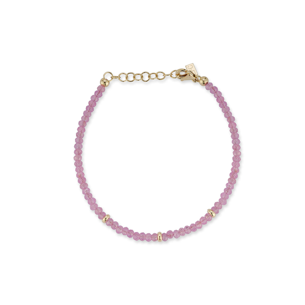 Buy The Pink Marble and Feldspar Beaded Bracelet | JaeBee Jewelry 6 - 7