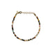 Birthstone Bead Bracelet In Tourmaline with 14k yellow gold chain