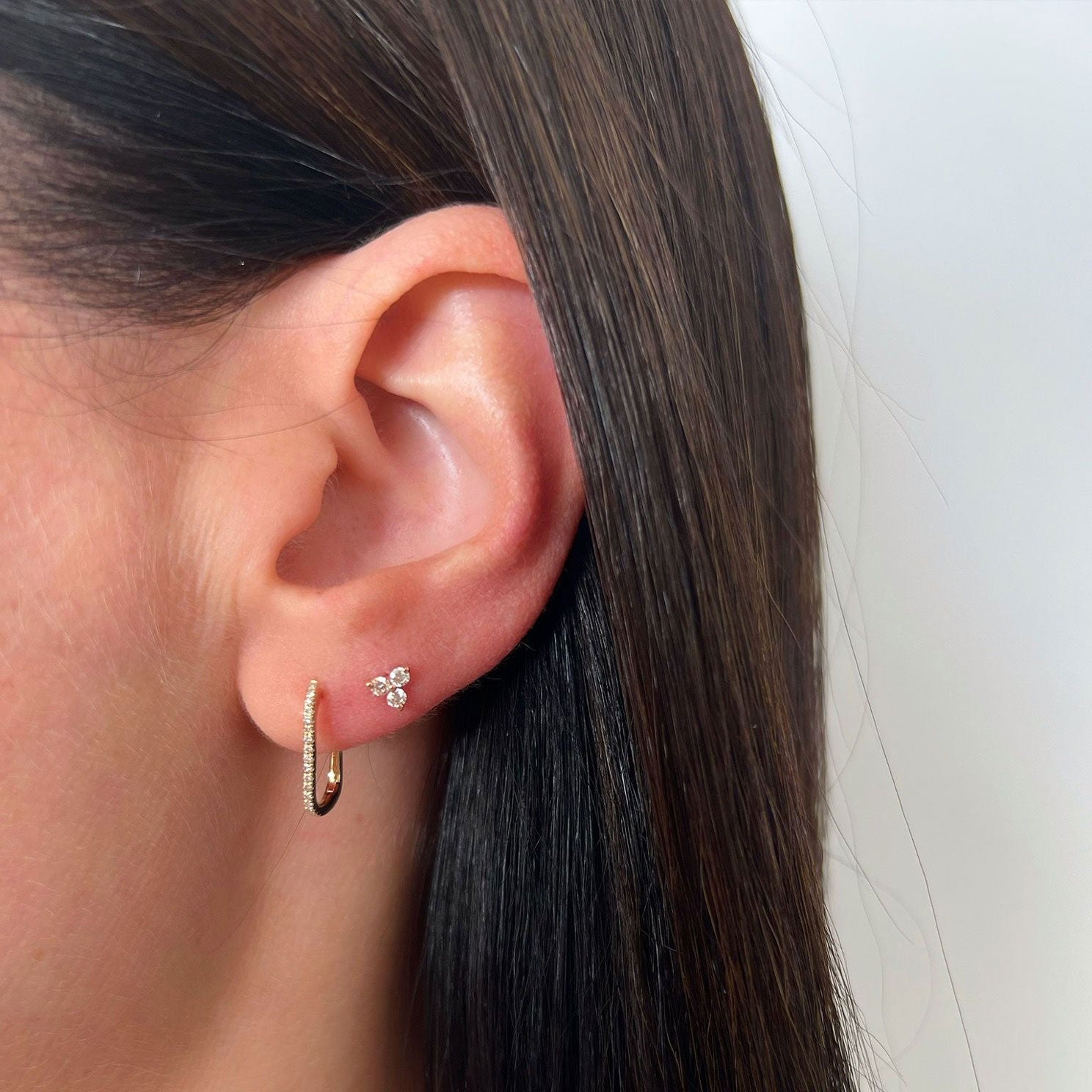 Diamond Lola Hoop Earrings — EF Collection®