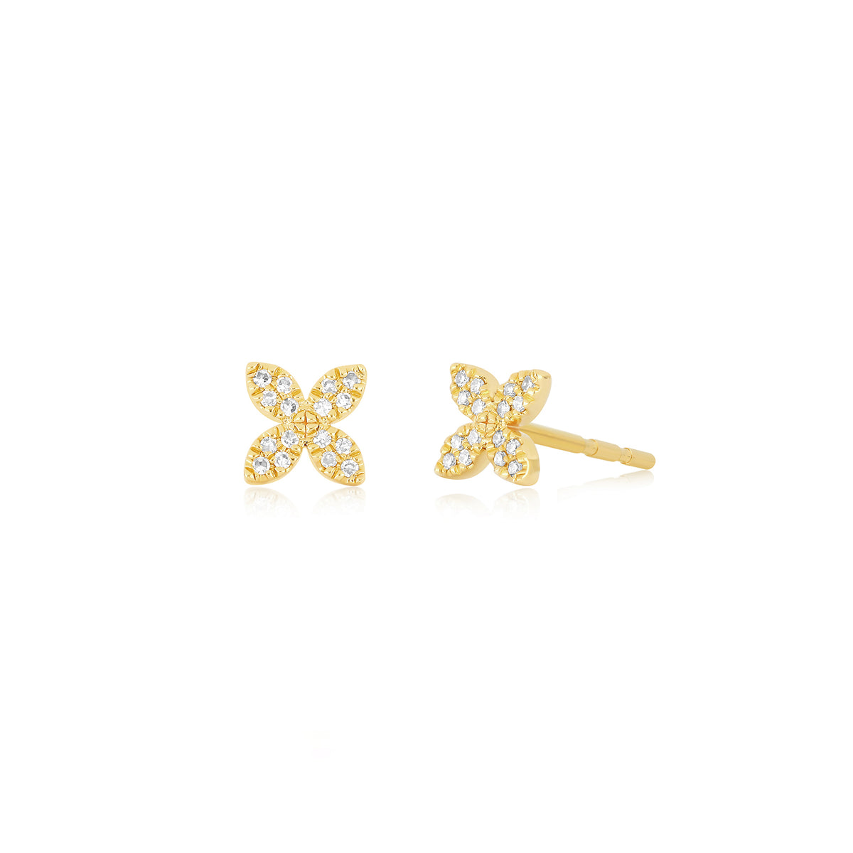 Ever Blossom Ear Studs, White Gold & Diamonds - Categories Q16035