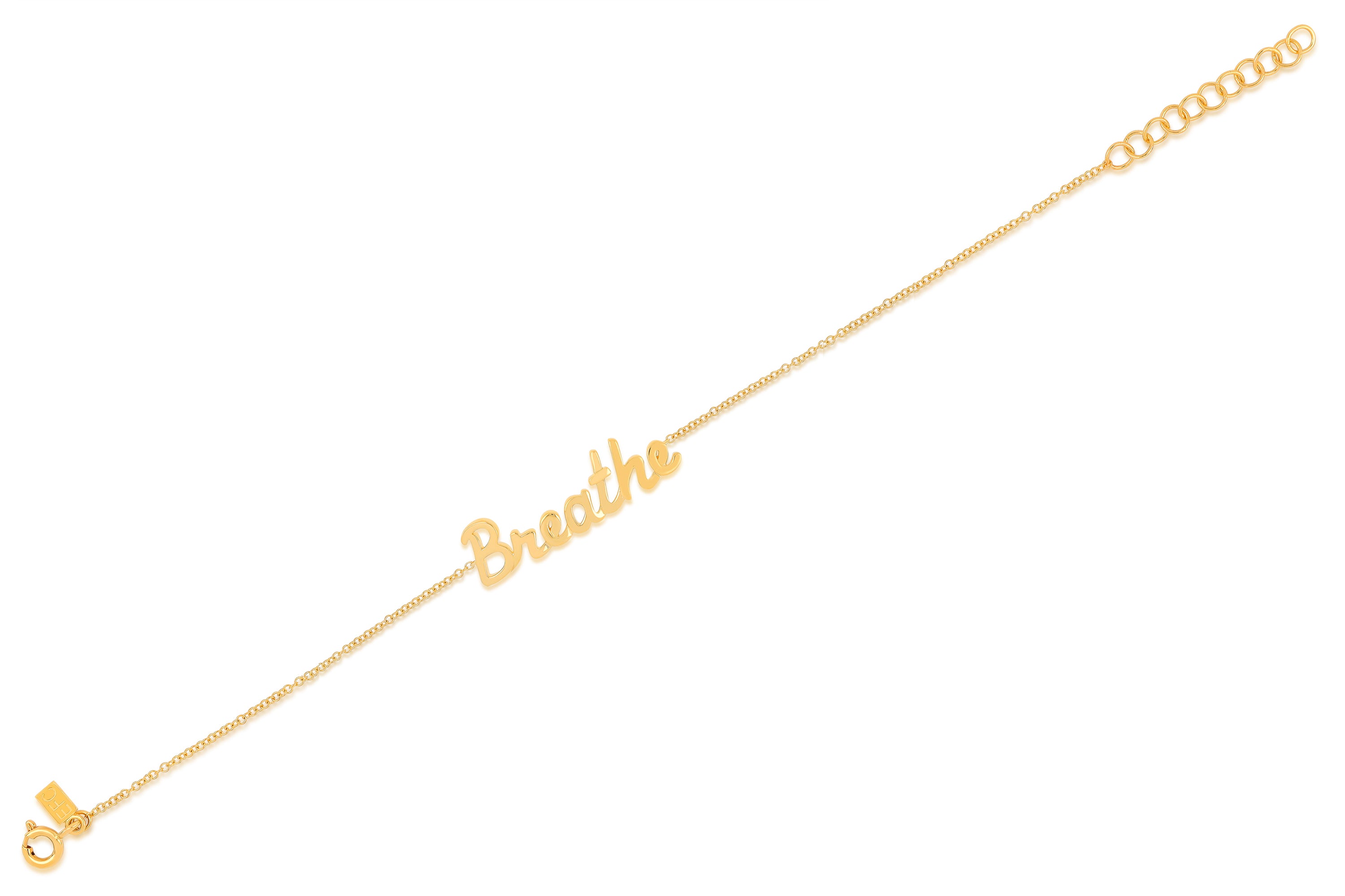 Apples of Gold Jewelry 3-Letter Script Monogram Bracelet