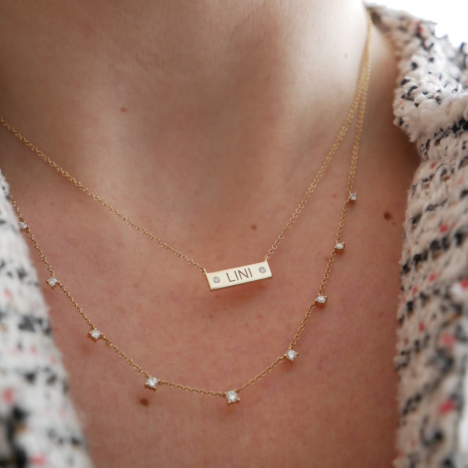 Bodega Script Nameplate Necklace